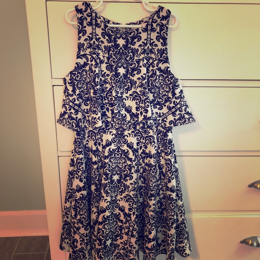 Girls Black & White Dress